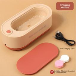 The New Portable Ultrasonic Glasses Cleaner Jewelry Metal Strap Gap Stains Household All-Round High-Frequency Vibration Cleaner