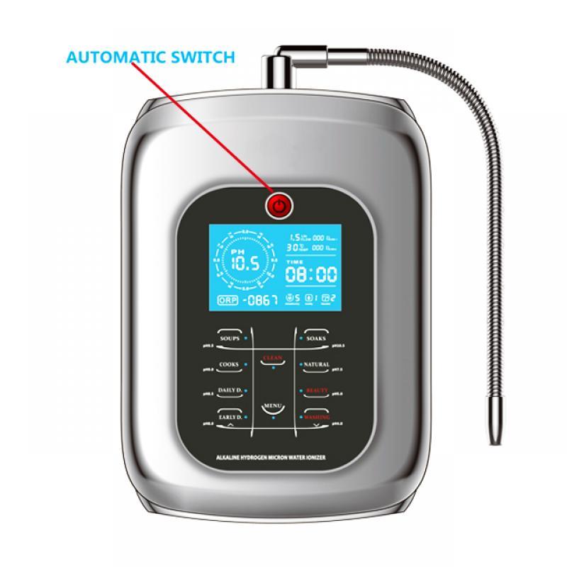 Automatic home use alkaline kangen water ionizer with 100% Japan Titanium platinum plates with 10000L filter cartridge